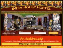 Tablet Screenshot of indiahousehostel.com